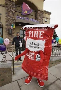 Taco bellsaucemascot