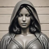 Busty Female Statue