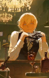 Tired bartender