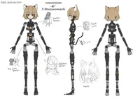 Robot dog girl