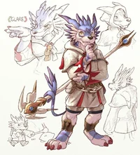 White Mage Garurumon