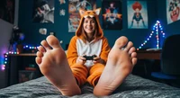 Barefoot gamer gf