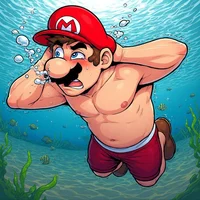 Mario at the beach