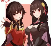 Yunyun and Megumin