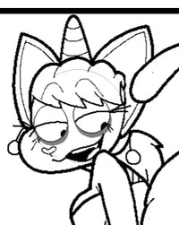 Sunset big cat-human