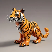 Tiny toy tiger