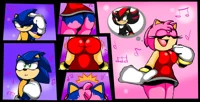 Sonic into Amy Rose 