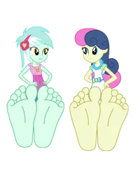 Lyra n Bon Bon feet