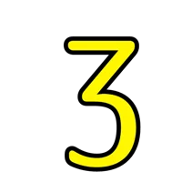 The number 3