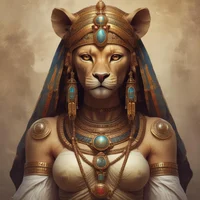 Lion-headed goddess 