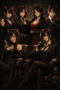 Catgirl mafia family