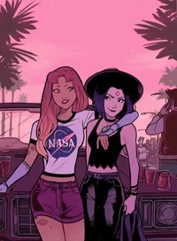Raven and Starfire