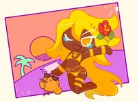 Golden cheese cookie