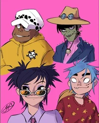 Gorillaz x one piece