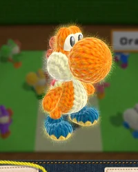 Yarn Orange Yoshi