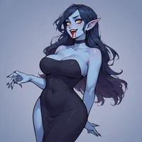 Blue Vampire Girl