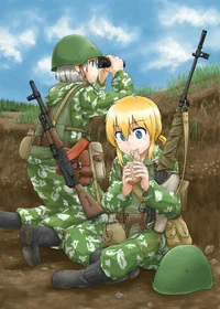 Girl Soldier Friend
