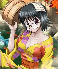 Shizuku in hot sprin