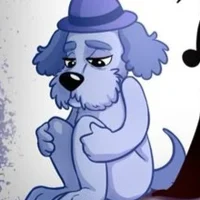 Голубой щенок