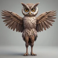 Zany Cartoon Owl