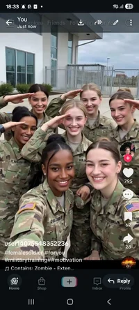 Girls from us army