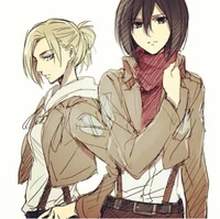 Mikasa and Annie