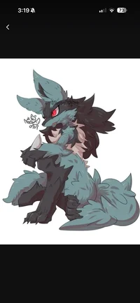 Dark female lucario