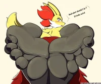 Delphox feet