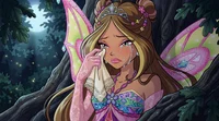 Flora crying