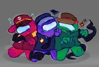 Red Purple and Green
