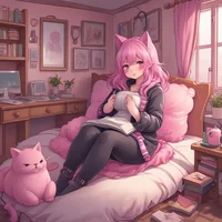 The caring catgirl