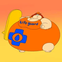 Fat lifeguard girl