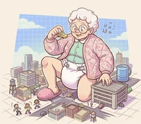 Giant Diaper Grandma