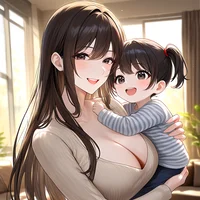 Mom and daughter