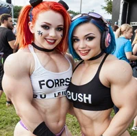 Two Muscle Girls 