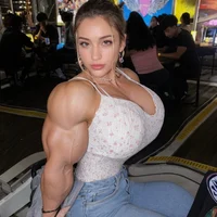 Muscular girlfriend