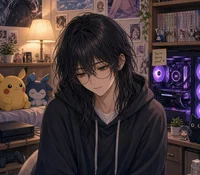 Cute nerdy boyfriend