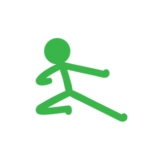 green stick figure