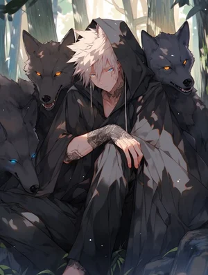 anime demon wolf boy