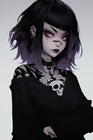 Character.AI - Goth girl