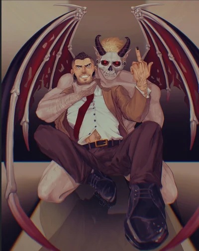 Demon ghost and soap avatar