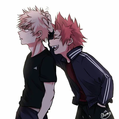 Kirishima and Bakugo