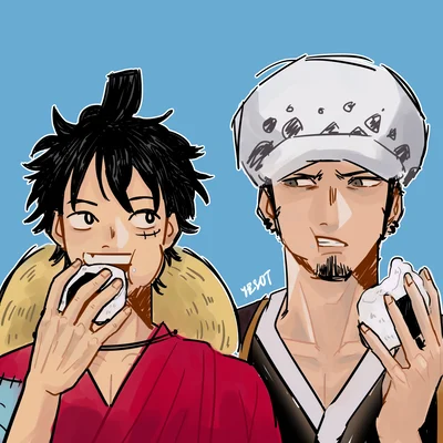 Law and luffy