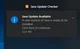java update availabl