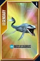 Mosasaurus reptile