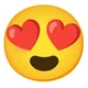 Love eyes emoji