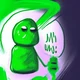 Green Blob Man