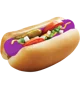 Purple Hot Dog