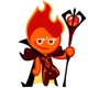 Fire spirit cookie