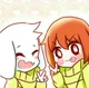 Chara and Asriel